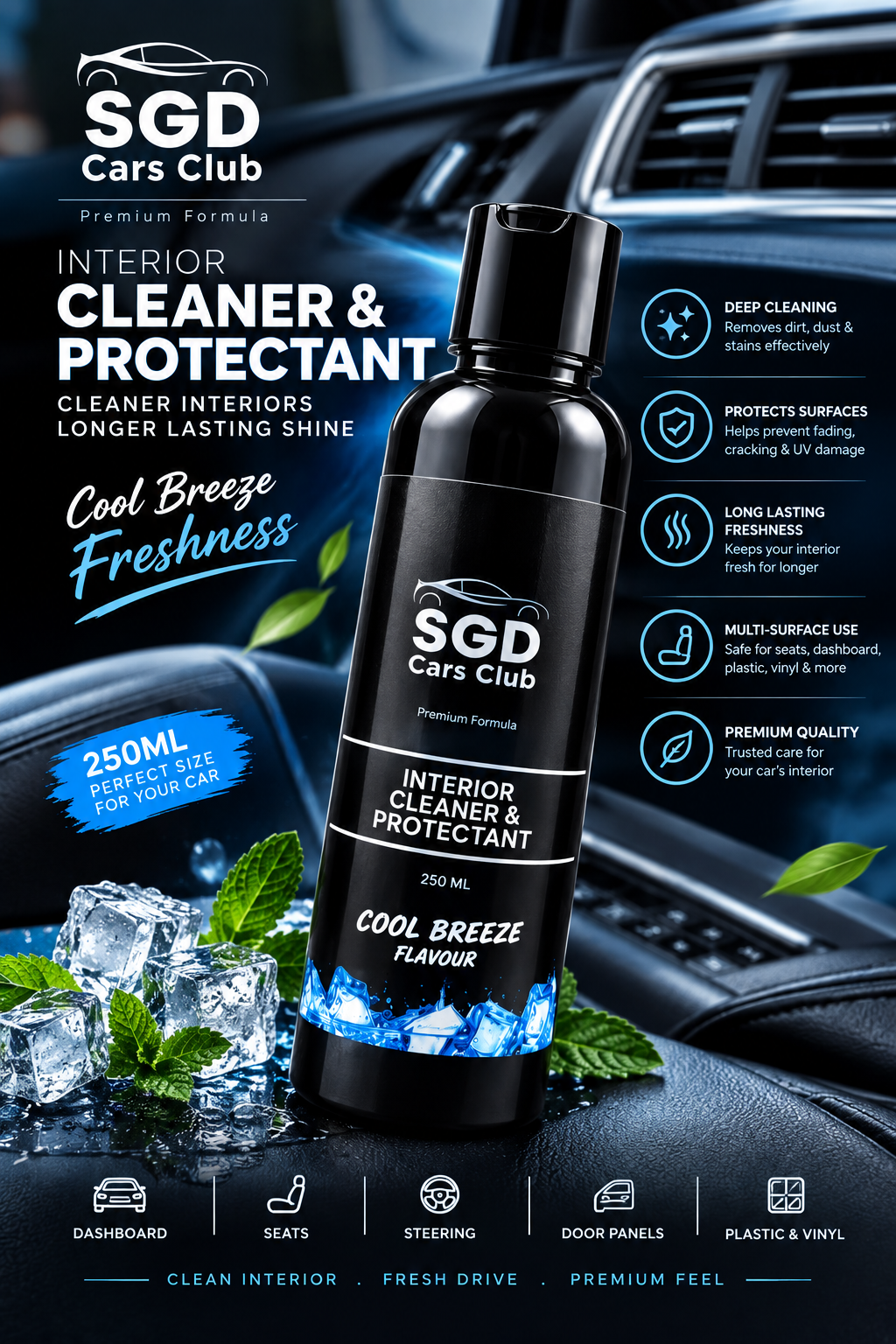 Interior Cleaner Cool Breeze Flavour / 250ml